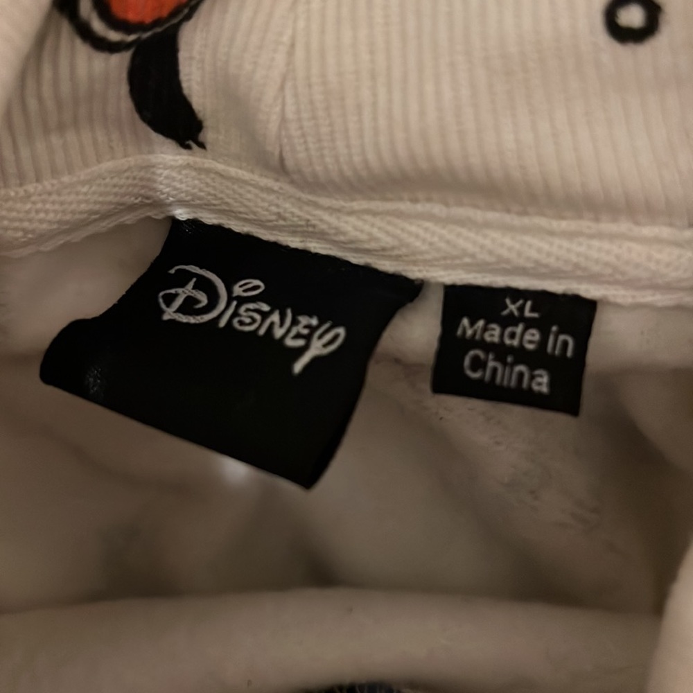 NWOT Disney fleece cream cropped turtleneck-hoodie size:XL - Picture 5 of 5